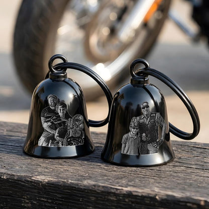 Durable custom engraved guardian bell, providing a professional way to carry funny photo memories.
