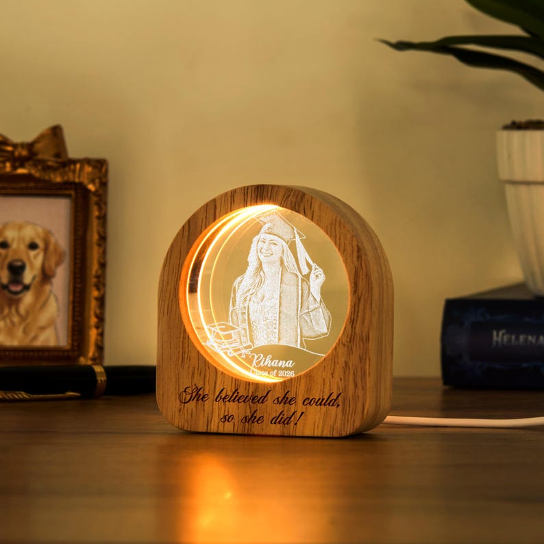 Elegant graduation photo gifts for her or him, perfect for adding a personal glow to a new home.
