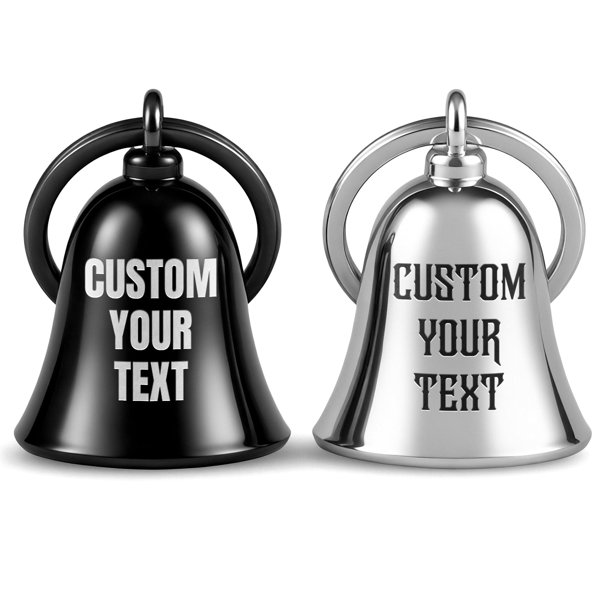 Best fathers day gifts: a custom engraved gremlin bell and dad motorcycle bell.