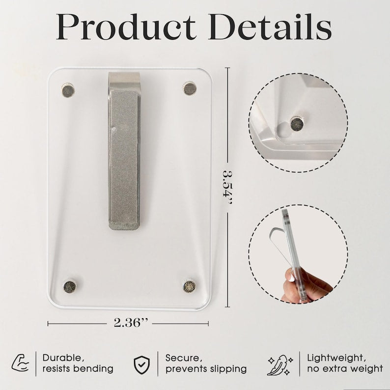 The perfect rear view mirror accessory, this Hand-Painted Couple Photo Car Visor Clip is a thoughtful car accessory gift.