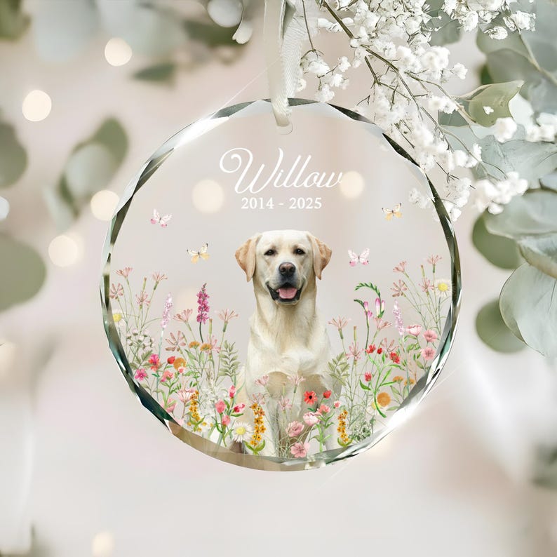 Pet Loss Gifts Custom Pet Christmas Ornament Dog Memorial Ornament