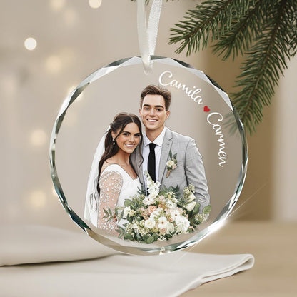 A beautiful watercolor Christmas ornament, the Personalized Hand-Painted Family Portrait Ornament is a top custom photo ornament.