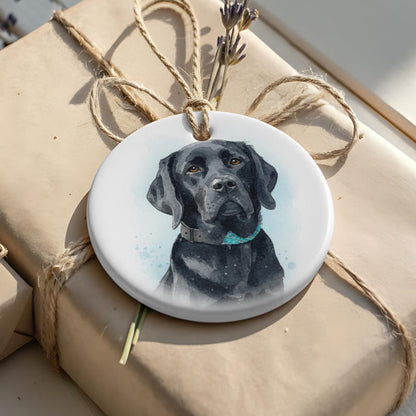 Hand Painted Pet Portraits Custom Pet Watercolor Ornament Dog Memorial Ornament