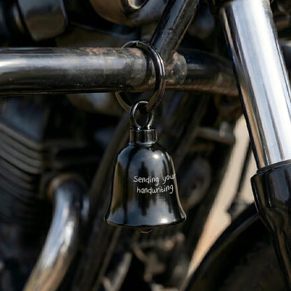 Custom gremlin bells with personalized handwriting engraving, an ideal choice for engraved Father's Day gifts in 2026.
