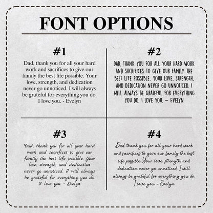 Stainless steel money clip engraved with a signature, a high-quality personalized handwriting gift for Father's Day 2026.