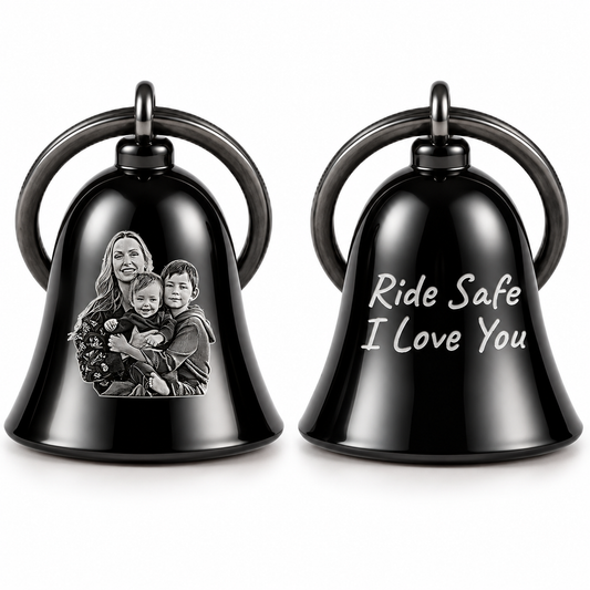 Personalized Handwriting Motorcycle Guardian Bell