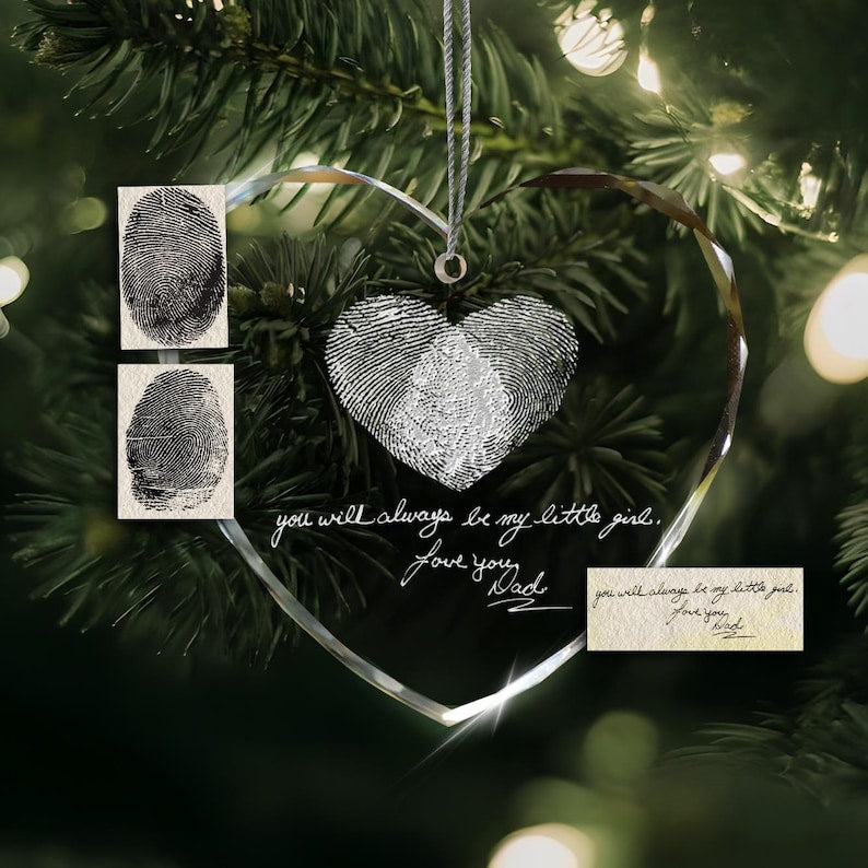 The ideal remembrance gifts for loss of mother or father, this Personalized Memorial Teardrop Glass Ornament is a heartfelt sympathy gift.