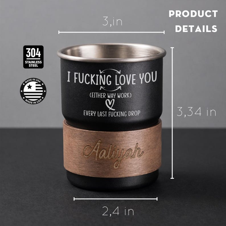 Engraved camping mugs featuring a funny quote, the perfect dad camping mug and camping gift for dad.