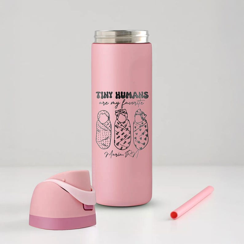 The perfect customized graduation gift, this etched water bottle is a must-have for new nursing grads.