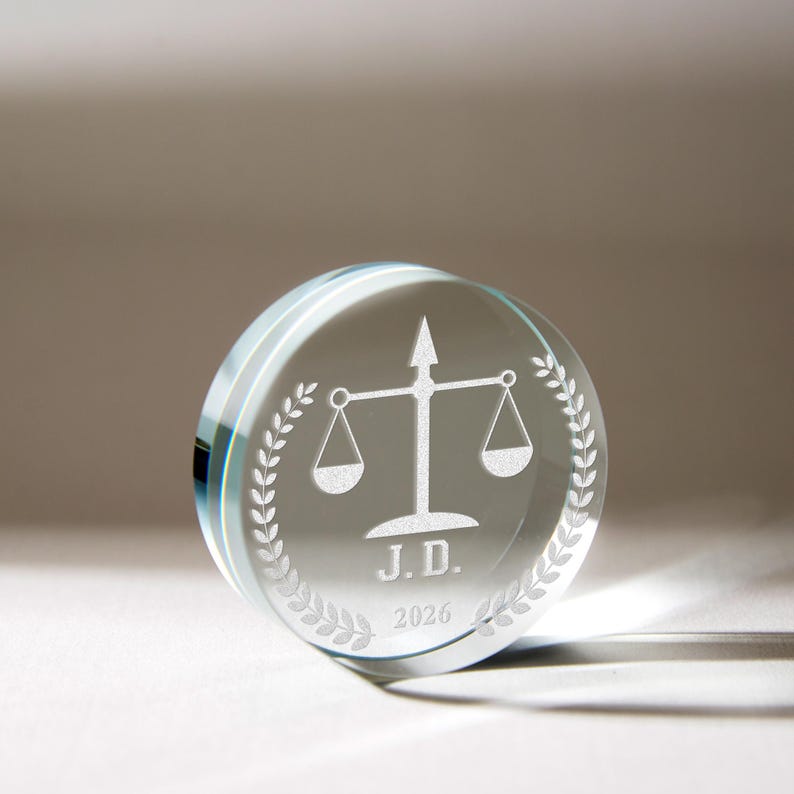 The perfect graduation LED light, offering a sentimental and professional touch for new attorneys.