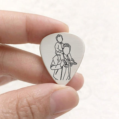Durable personalized guitar picks for fathers who love playing music.
