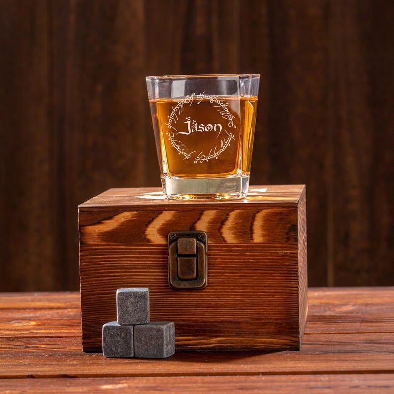 Personalized LOTR Whiskey Set