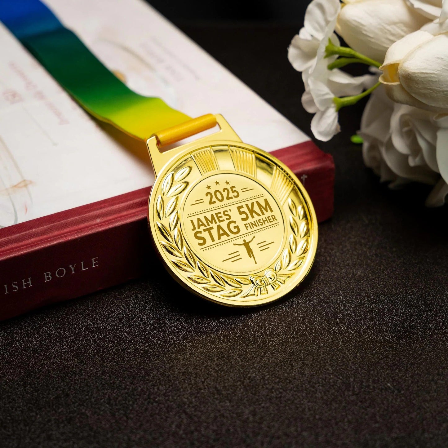 Custom engraved Personalized Marathon Running Medal perfect as gifts for marathon runners and finisher medal keepsake  