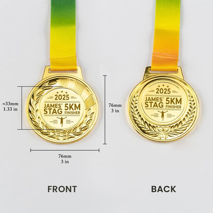 Meaningful Personalized Marathon Running Medal perfect for finisher medal awards and personalized gift ideas for runners  