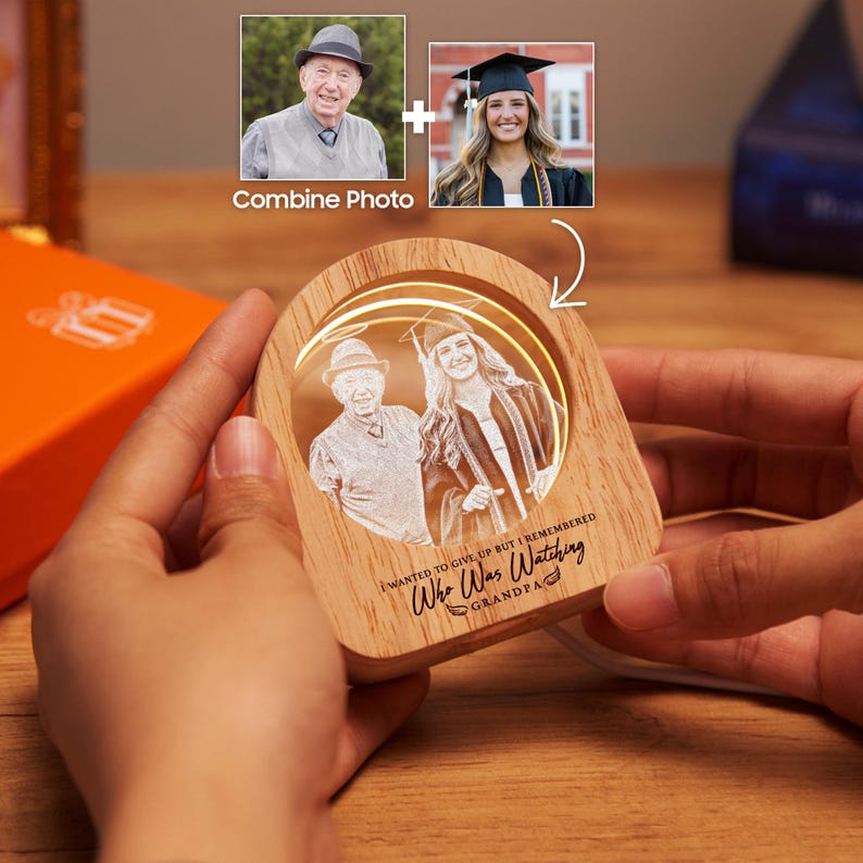A premium memorial graduation gift, serving as a lasting memento of academic success and love.
