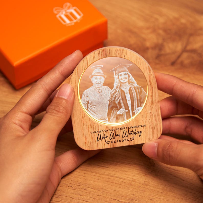 Elegant graduation photo gifts for her or him, perfect for adding a personal glow to a home.
