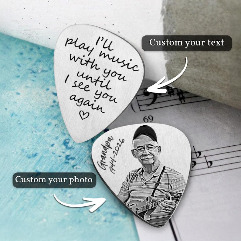 The perfect gift for guitar-playing dads, offering a deeply sentimental touch for his music sessions.