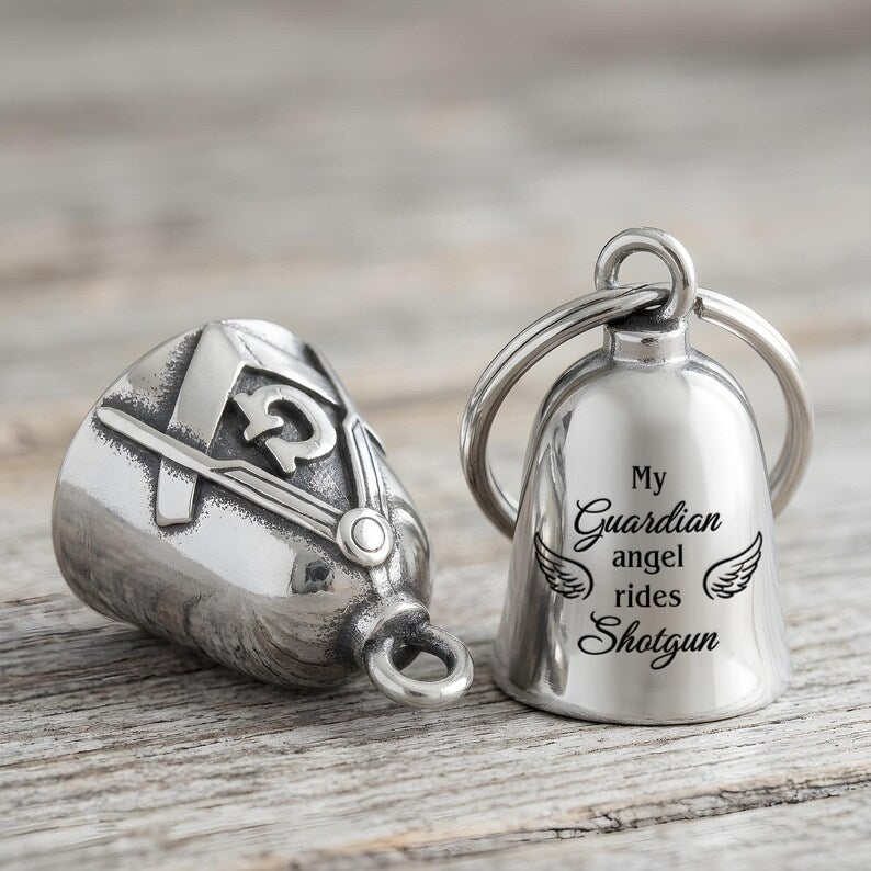 Custom motorcycle bells and personalized harley davidson gifts, serving as a touching loss of dad sympathy gift.