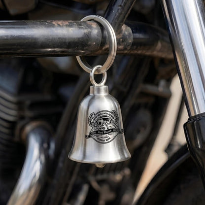 Custom gremlin bells with an American us flag guardian bell motif, an ideal engraved Father's Day gift for 2026.