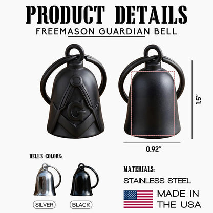 Engraved guardian bell with custom text, making a perfect Father's Day gift for a lodge dad.