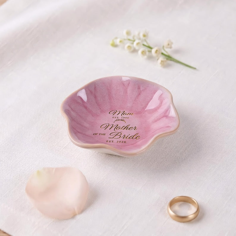Exquisite wedding present for mom, featuring personalized engraving that honors her special role.