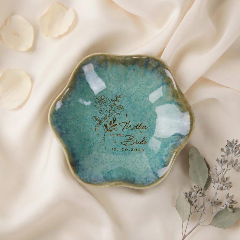 Exquisite wedding present for mom, featuring personalized engraving that honors her special role.