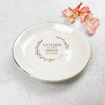 Mother in law wedding gift or mother of the groom gifts made special with custom ring dish  