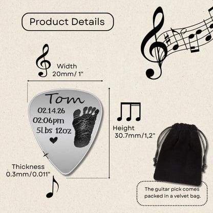 High-quality engraved guitar picks, ideal for those seeking a premium dad to be gift.