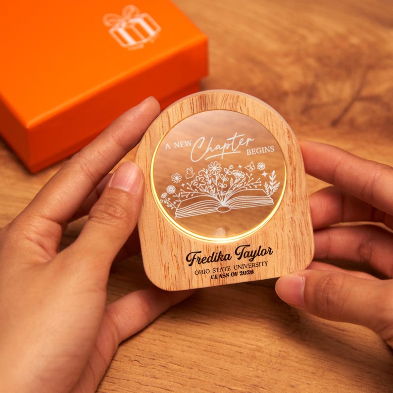 Durable etched night lights, providing a professional way to showcase new life milestones.