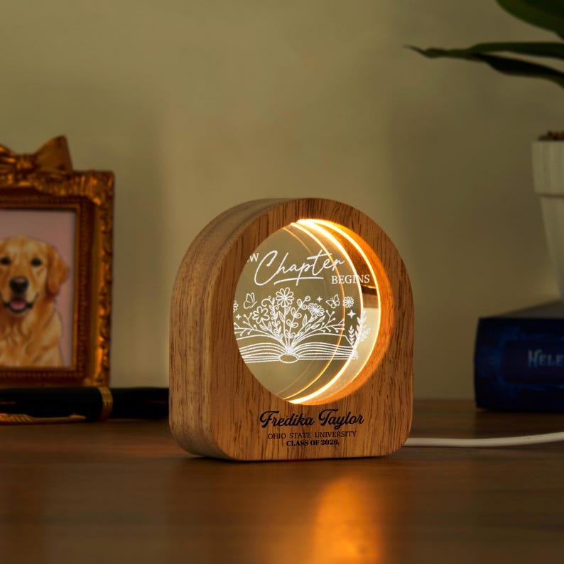 Unique graduation led light for college grads, making it one of the best personalized gifts for 2026.