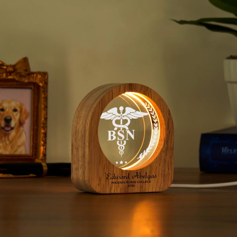 Elegant graduation gift for new nurses, perfect for adding a personal glow to a medical office.