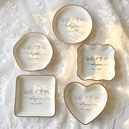 Elegant nursing grad gifts featuring professional engraving, perfect for any future nurse's vanity.