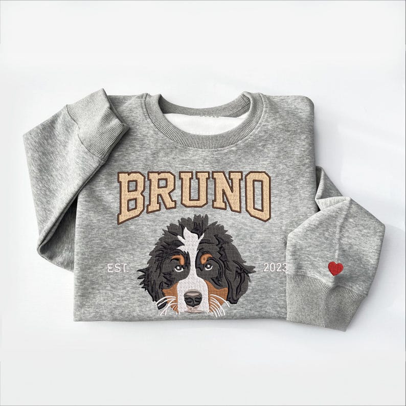 Personalized Pet Embroidered Sweatshirt