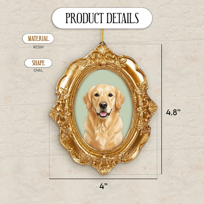 A beautiful photo frame ornament, the Personalized Pet Watercolor Frame Ornament is a cherished personalized pet ornament.