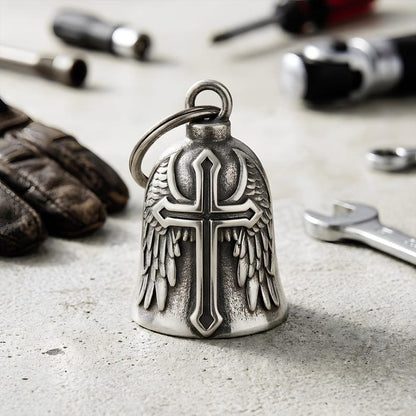 Custom gremlin bells with a unique cross wing design, making a premium engraved Father's Day gift in 2026.