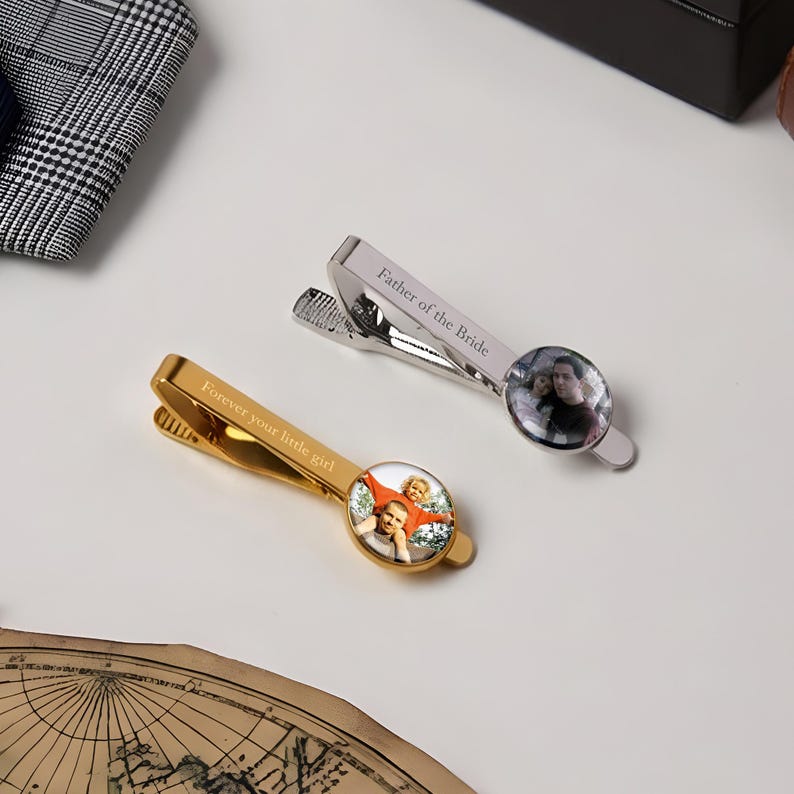 Engraved Father's Day gifts like this custom dad tie clip, a timeless accessory for Father's Day 2026.