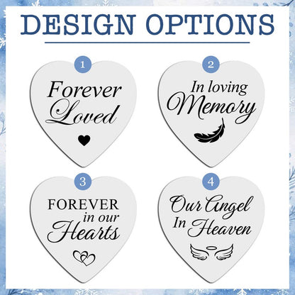 Engraved Christmas ornaments with photos, offering comfort as remembrance gifts for loss of father.