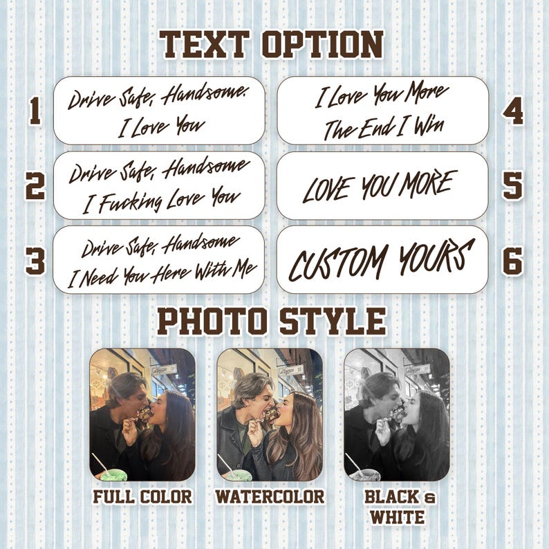 A close-up of the Love You More Reverse Car Visor Clip, featuring a custom photo for unique car accessories gifts.