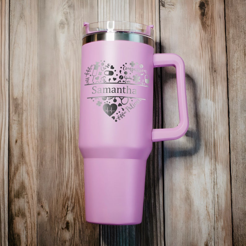 A premium personalized tumbler for new graduates, offering a lasting memento for physician assistant grads.