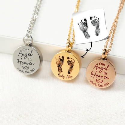 Personalized Pregnancy Loss Urn Necklace, a unique personalized urn necklace and heartfelt sympathy gift.