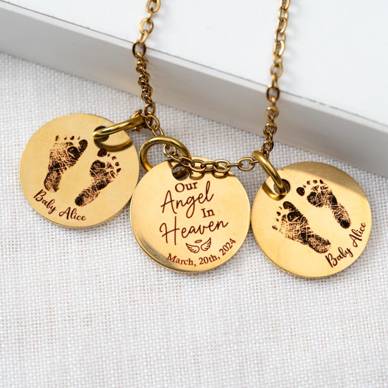 An elegant personalized memorial necklace, the Personalized Pregnancy Loss Urn Necklace is a cherished sympathy gift.