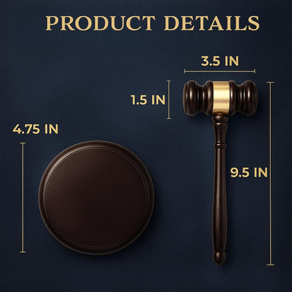 Personalized Retirement Wooden Gavel Set