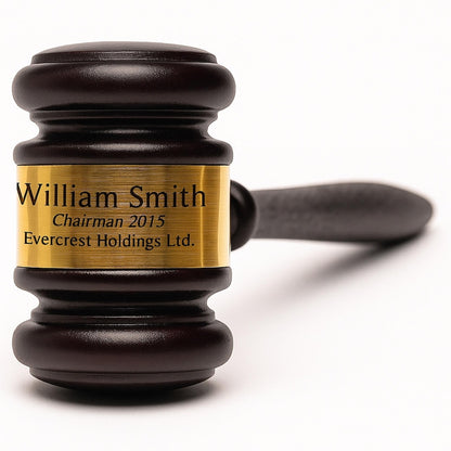 Personalized Retirement Wooden Gavel Set