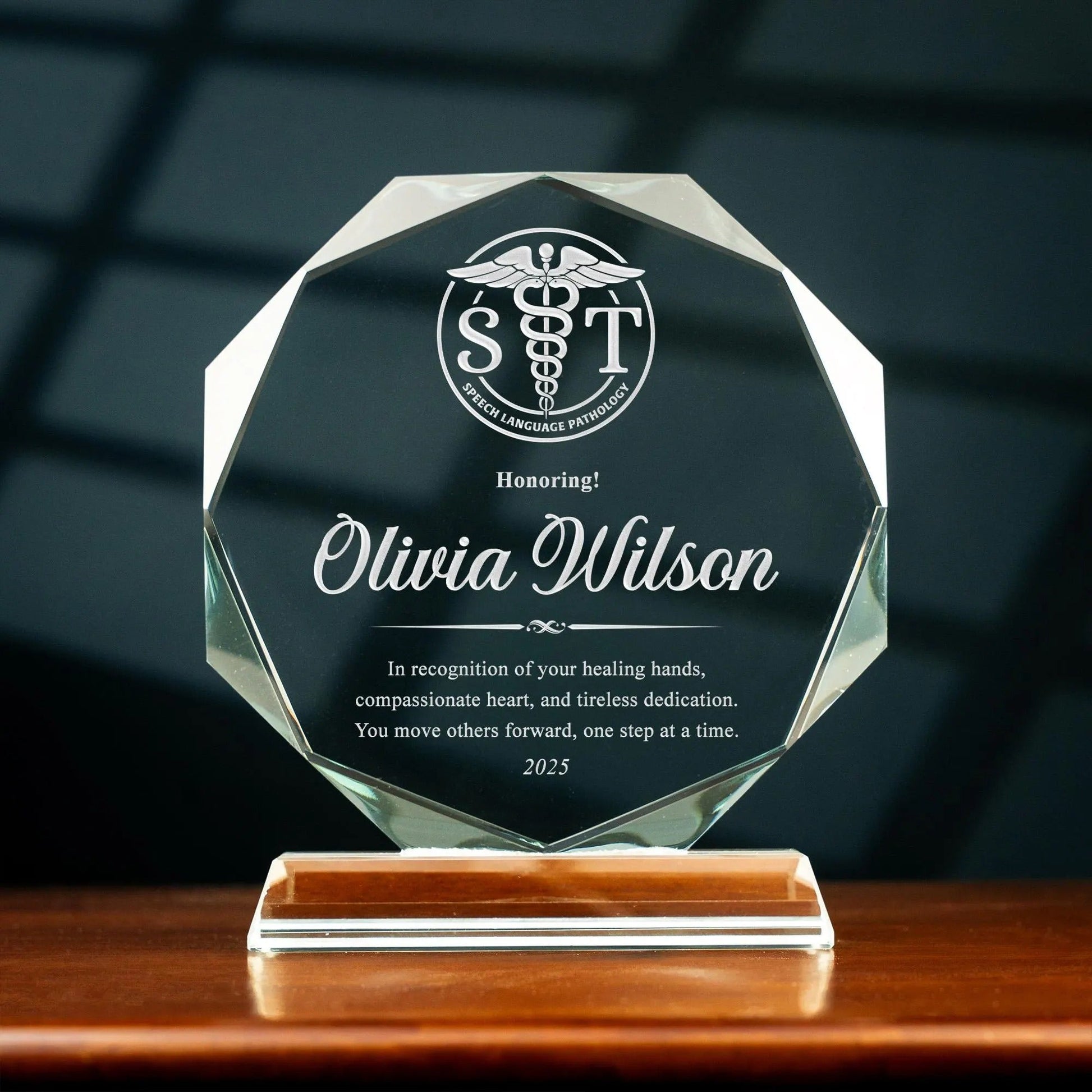 Appreciation gifts for speech therapists featuring elegant crystal design  