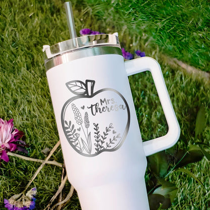 Customized teacher appreciation gifts, helping you show gratitude with a premium laser engraved tumbler.
