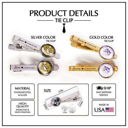 High-quality engraved graduation gifts, ideal for those seeking a personalized tie bar for 2026.