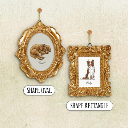 A beautiful dog mom gift, the Personalized Watercolor Dog Photo Frame Ornament is a unique watercolor Christmas ornament.