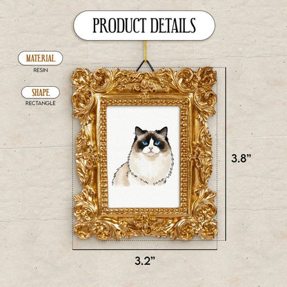 An elegant personalized pet ornament, the Personalized Watercolor Dog Photo Frame Ornament is a thoughtful gift for dog owners.
