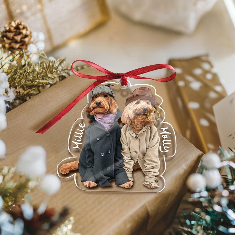 Custom Hand Painted Christmas Ornaments Dog Lover Gifts Custom Dog Ornaments