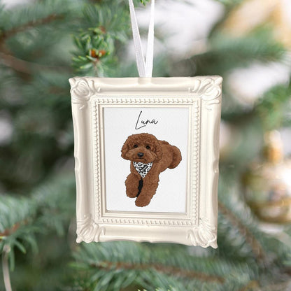 A heartfelt personalized pet ornament, the Personalized Watercolor Pet Photo Frame Ornament is a perfect gift for any pet owner.